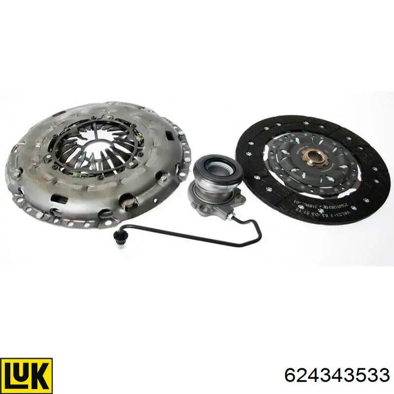 Комплект зчеплення (3 частини) LUK 624343533 ціна, від 317.33 USD