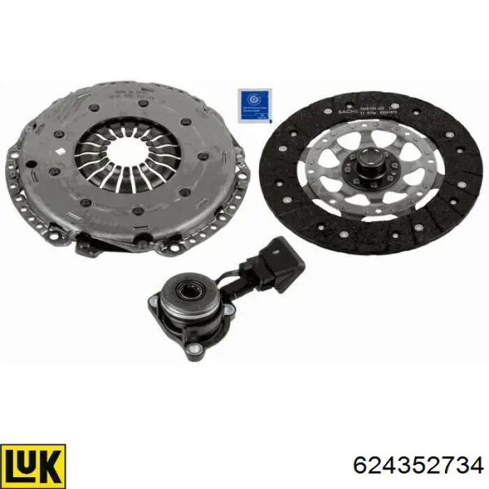 Купити 9675022680 Peugeot/Citroen Комплект зчеплення (диск, корзина, підшипник)