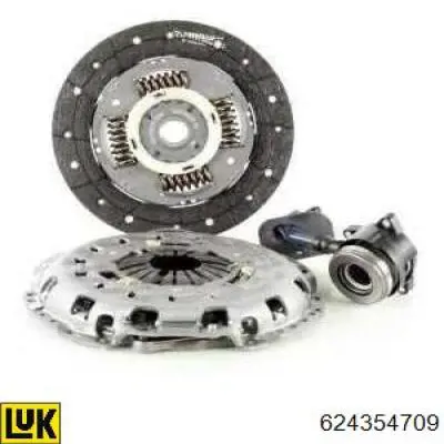 Комплект зчеплення (3 частини) LUK 624354709 ціна, від 123.93 USD