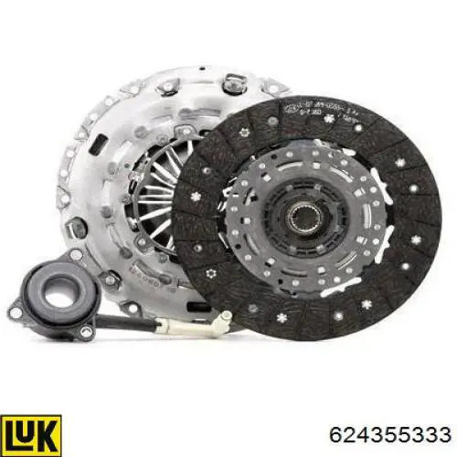 Комплект зчеплення (3 частини) LUK 624355333 ціна, від 295.06 USD