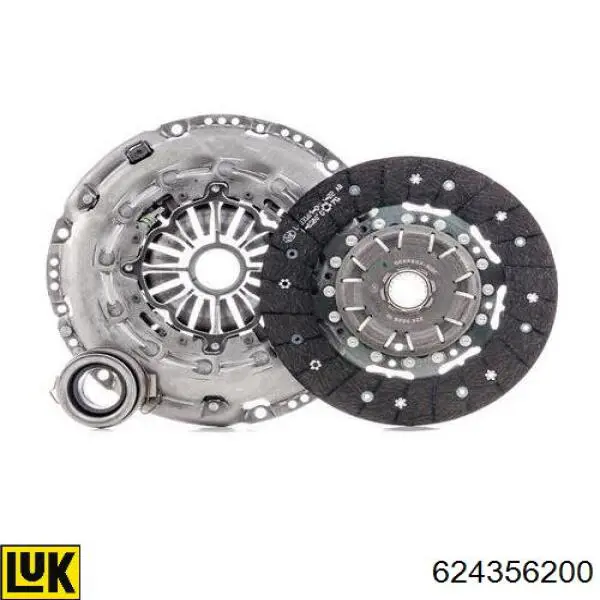 Комплект зчеплення (3 частини) LUK 624356200 ціна, від 255.34 USD