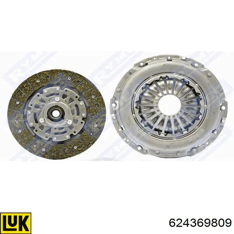 Купити 624369809 LUK Комплект зчеплення (диск, корзина, підшипник)