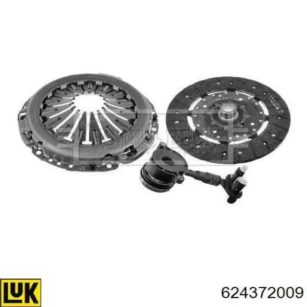 Комплект зчеплення (3 частини) LUK 624372009 ціна, від 208.07 USD