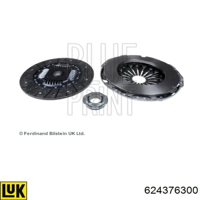Комплект зчеплення (3 частини) LUK 624376300 ціна, від 126.26 USD