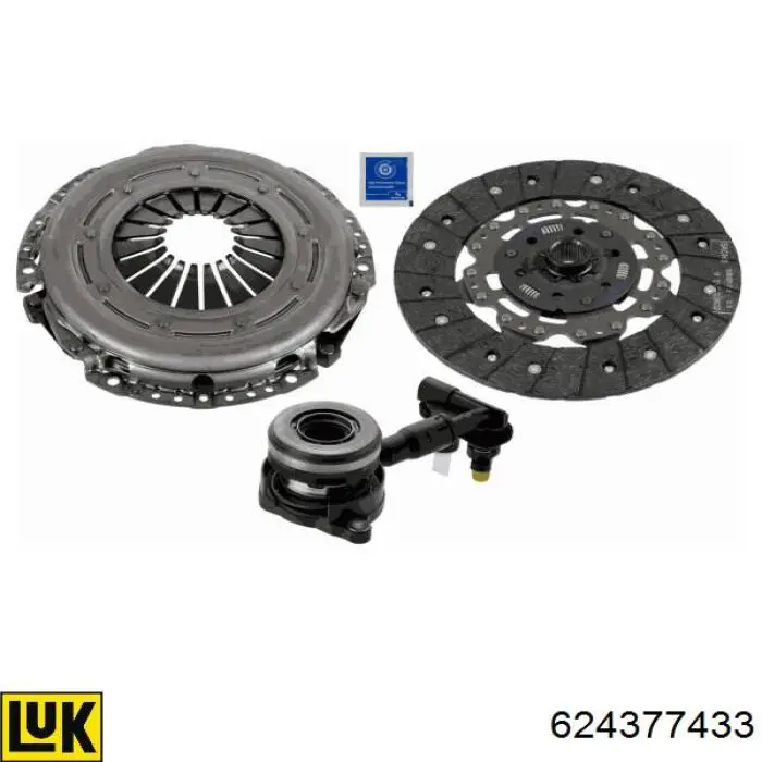 Комплект зчеплення (3 частини) LUK 624377433 ціна, від 248.92 USD