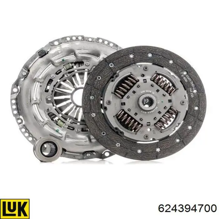 Комплект зчеплення (3 частини) LUK 624394700 ціна, від 173.50 USD
