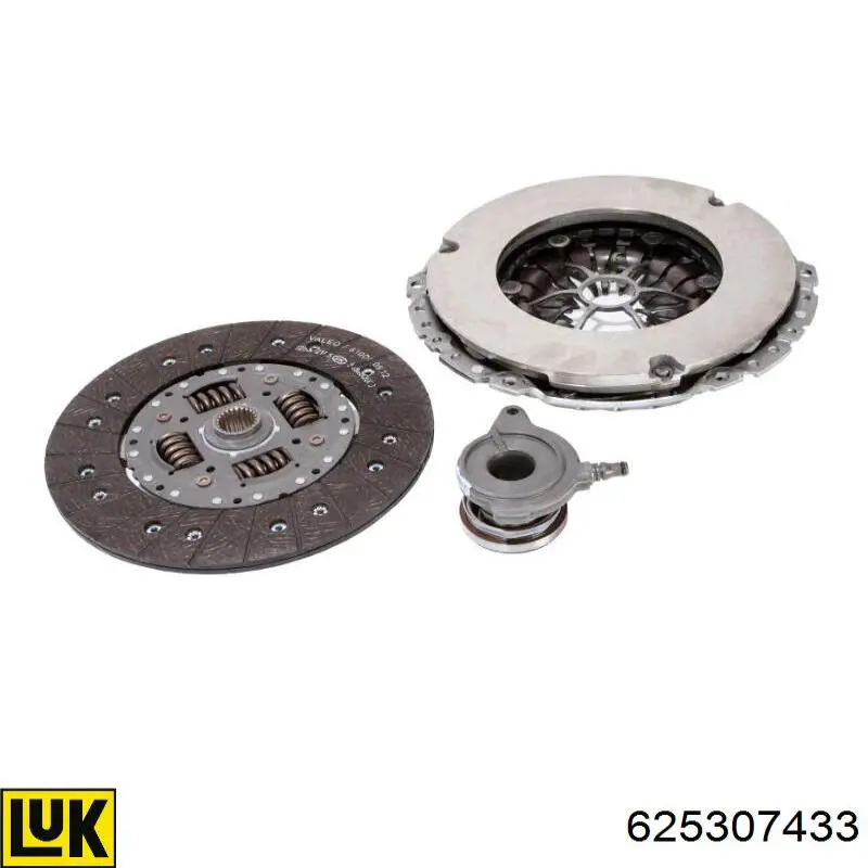 Комплект зчеплення (3 частини) LUK 625307433 ціна, від 309.15 USD