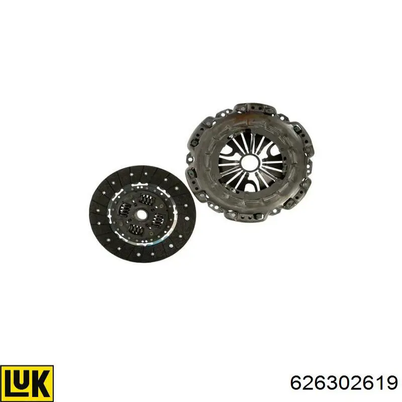 Комплект зчеплення (3 частини) LUK 626302619 ціна, від 325.39 USD