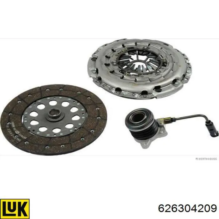 Купити 626304209 LUK Комплект зчеплення (диск, корзина, підшипник)