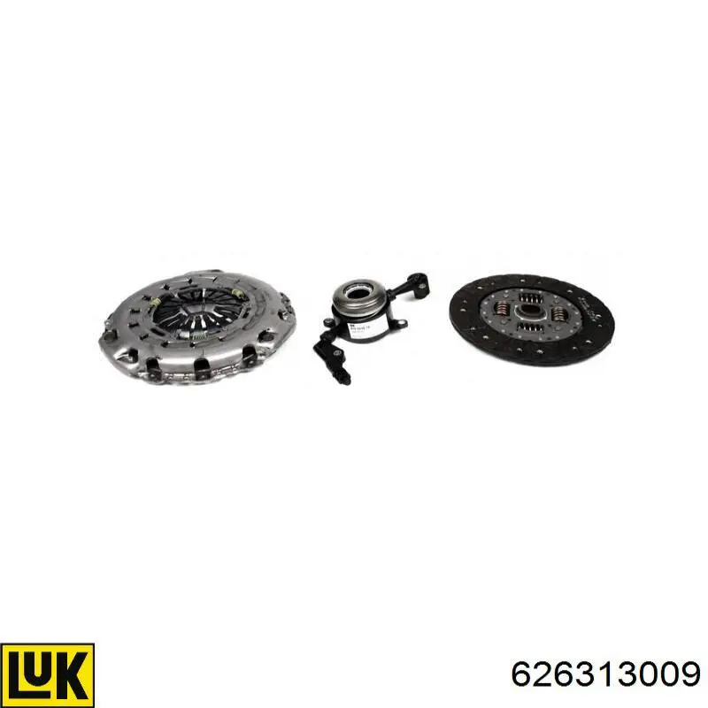 Комплект зчеплення (3 частини) LUK 626313009 ціна, від 278.64 USD