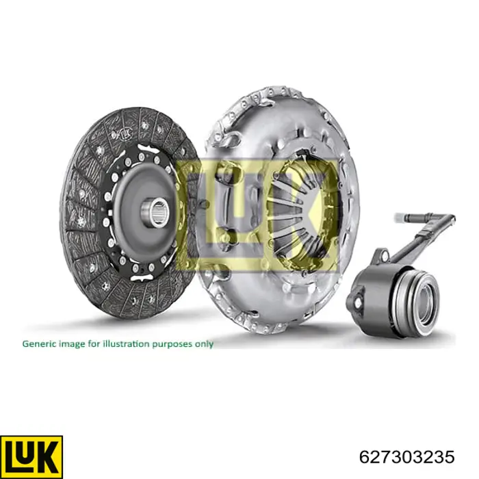 Комплект зчеплення (3 частини) LUK 627303235 ціна, від 374.07 USD