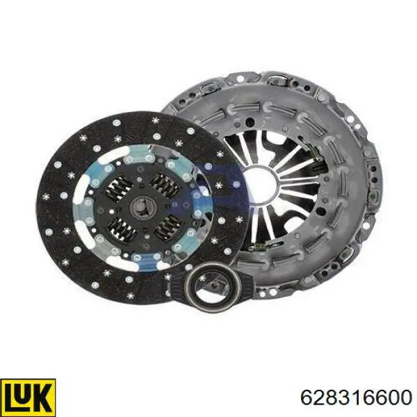 Комплект зчеплення (3 частини) LUK 628316600 ціна, від 355.62 USD
