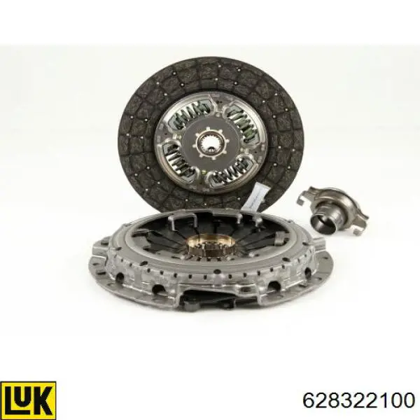 Комплект зчеплення (3 частини) LUK 628322100 ціна, від 169.60 USD