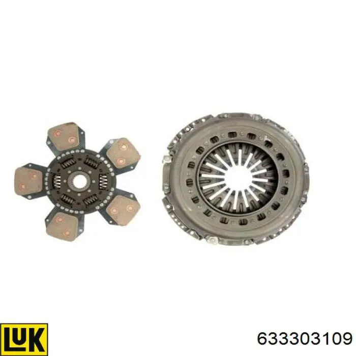 Комплект зчеплення (3 частини) LUK 633303109 ціна, від 820.91 USD