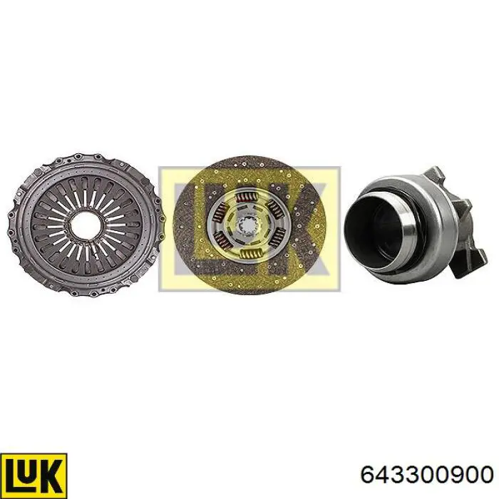 Купити 643300900 LUK Комплект зчеплення (диск, корзина, підшипник)