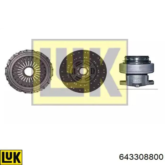Комплект зчеплення (3 частини) LUK 643308800 ціна, від 573.75 USD
