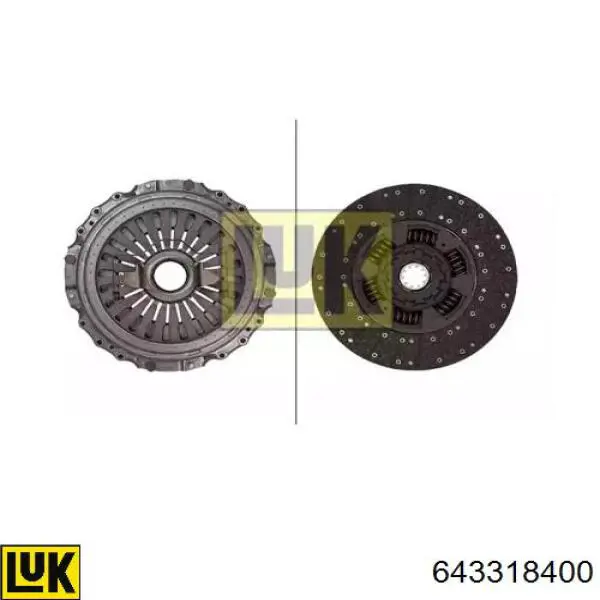 Купити 643318400 LUK Комплект зчеплення (диск, корзина, підшипник)