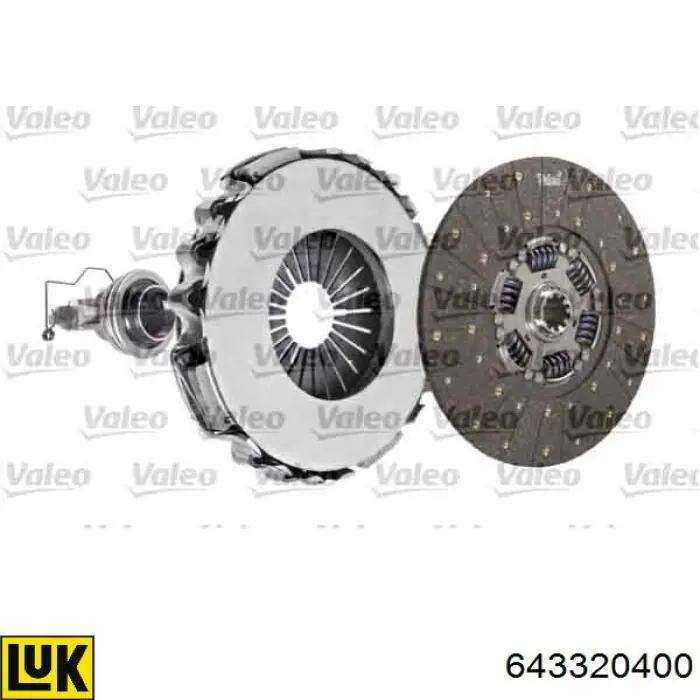 Комплект зчеплення (3 частини) LUK 643320400 ціна, від 721.33 USD