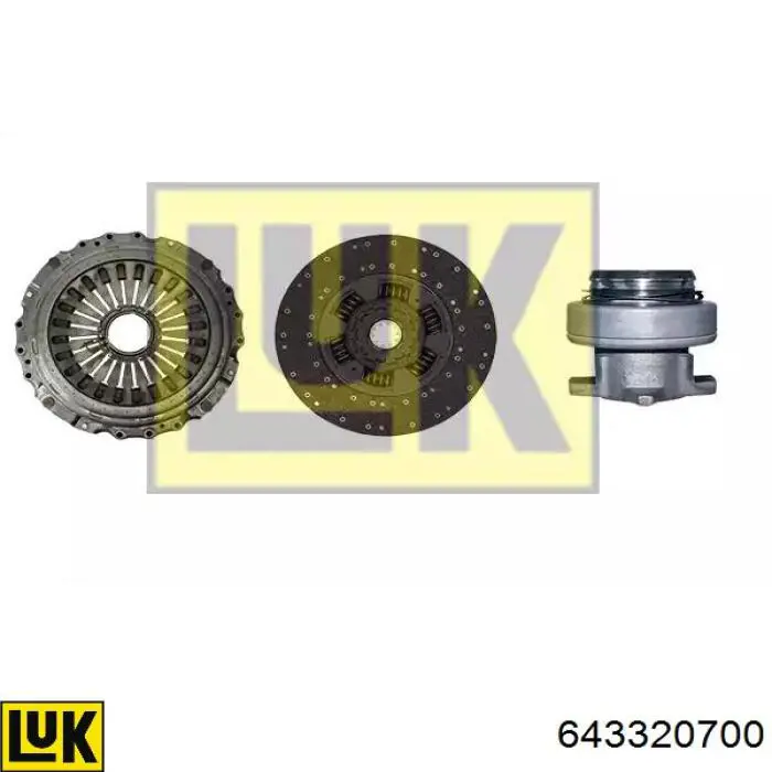 Комплект зчеплення (3 частини) LUK 643320700 ціна, від 747.84 USD