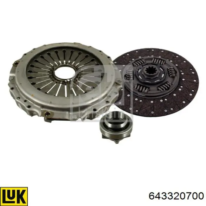 Купити 643320700 LUK Комплект зчеплення (диск, корзина, підшипник)