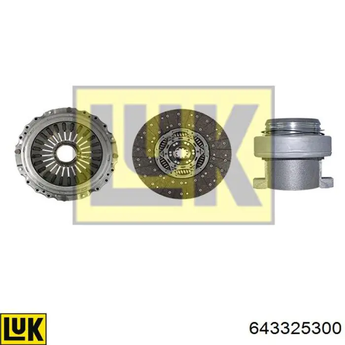 Комплект зчеплення (3 частини) LUK 643325300 ціна, від 728.41 USD
