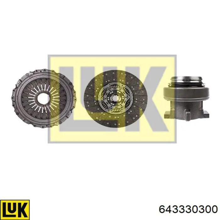 Комплект зчеплення (3 частини) LUK 643330300 ціна, від 851.49 USD