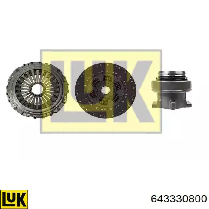 Комплект зчеплення (3 частини) LUK 643330800 ціна, від 890.91 USD