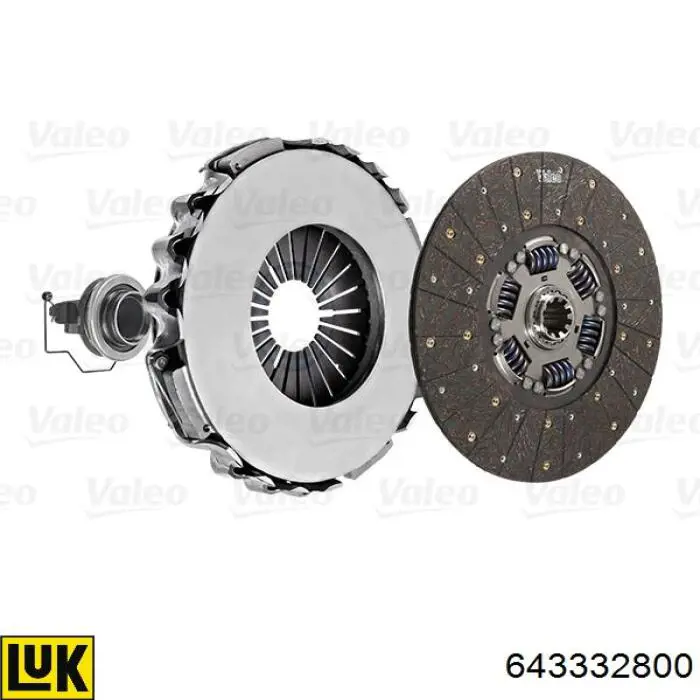 Купити 643332800 LUK Комплект зчеплення (диск, корзина, підшипник)