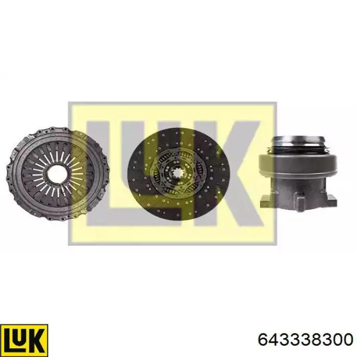 Комплект зчеплення (3 частини) LUK 643338300 ціна, від 755.55 USD