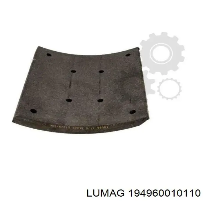 Накладка гальмівна задня (TRUCK) Lumag 194960010110 ціна, від 42.58 USD