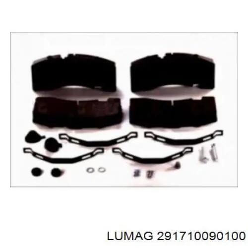 Задні гальмівні колодки Lumag 291710090100 ціна, від 96.68 USD