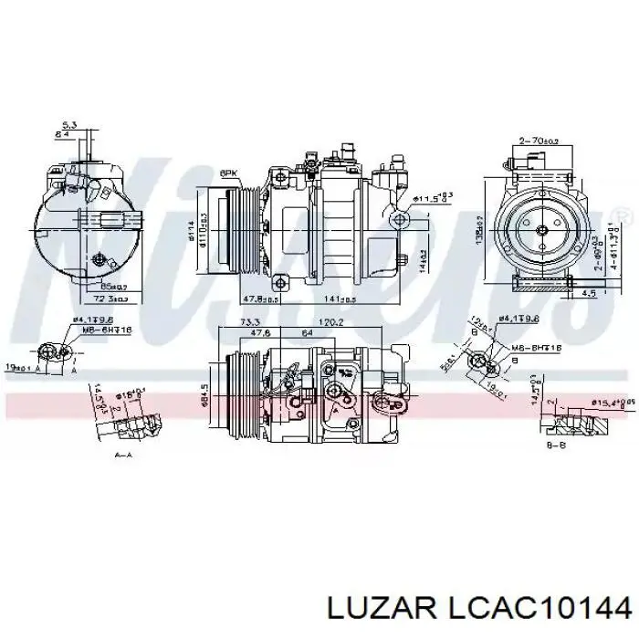 LCAC10144 Luzar Компресор холодоагенту