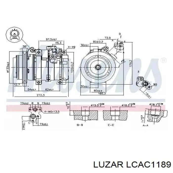 Компресор системи кондиціювання Q-fix Q3730106 ціна, від 283.01 USD