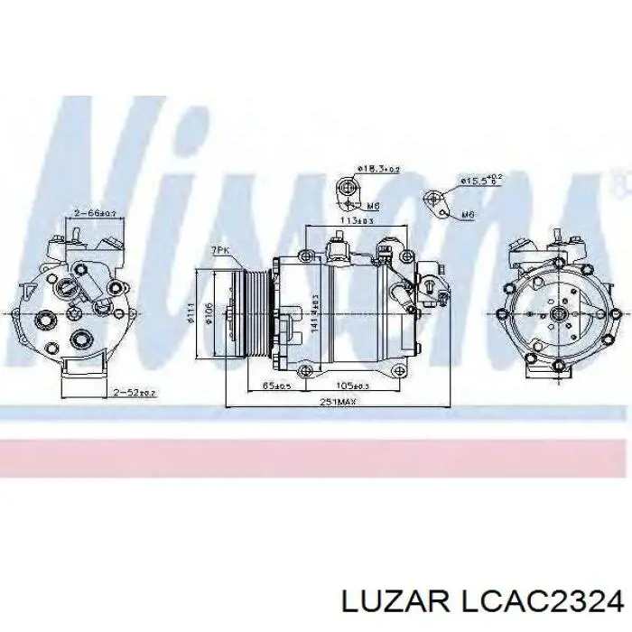 LCAC2324 Luzar Компресор холодоагенту