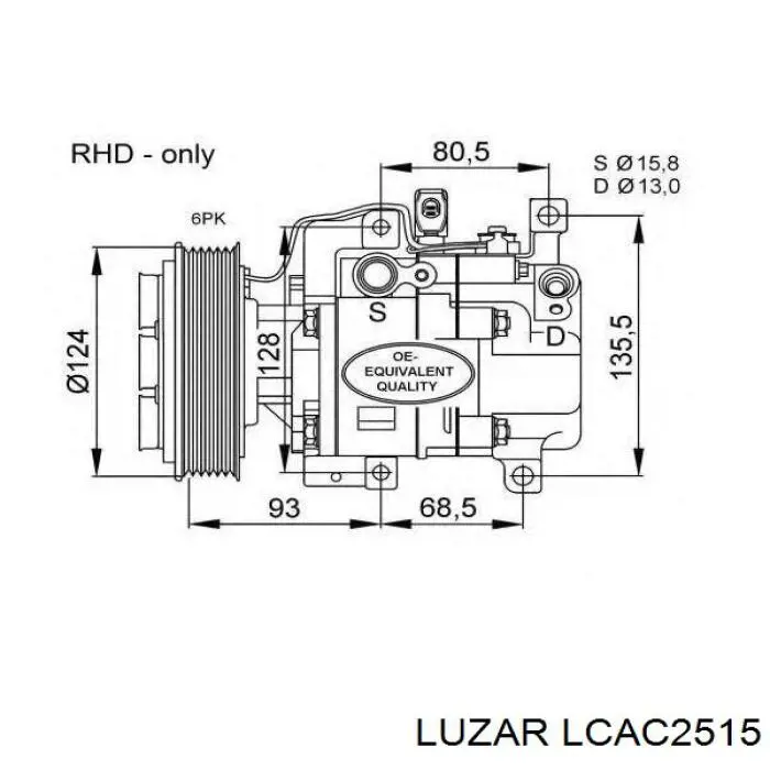 Компресор кондиціонера LCAC2515 Luzar