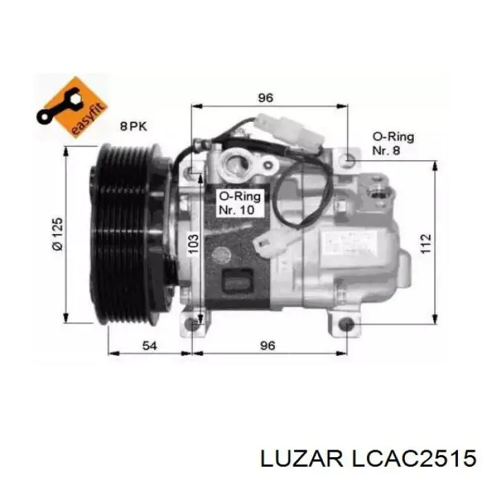 Насос кондиціонера Luzar LCAC2515