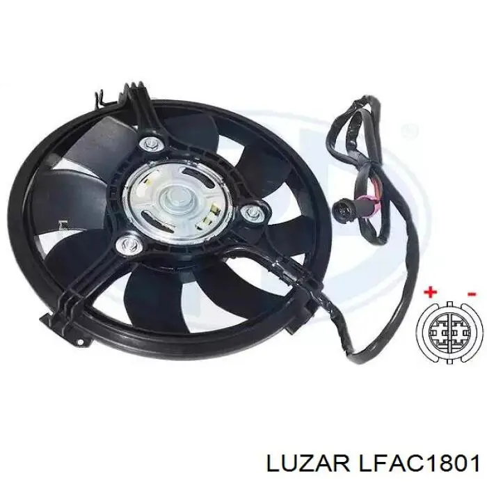 LFAC1801 Luzar електровентилятор охолодження в зборі (двигун + крильчатка)