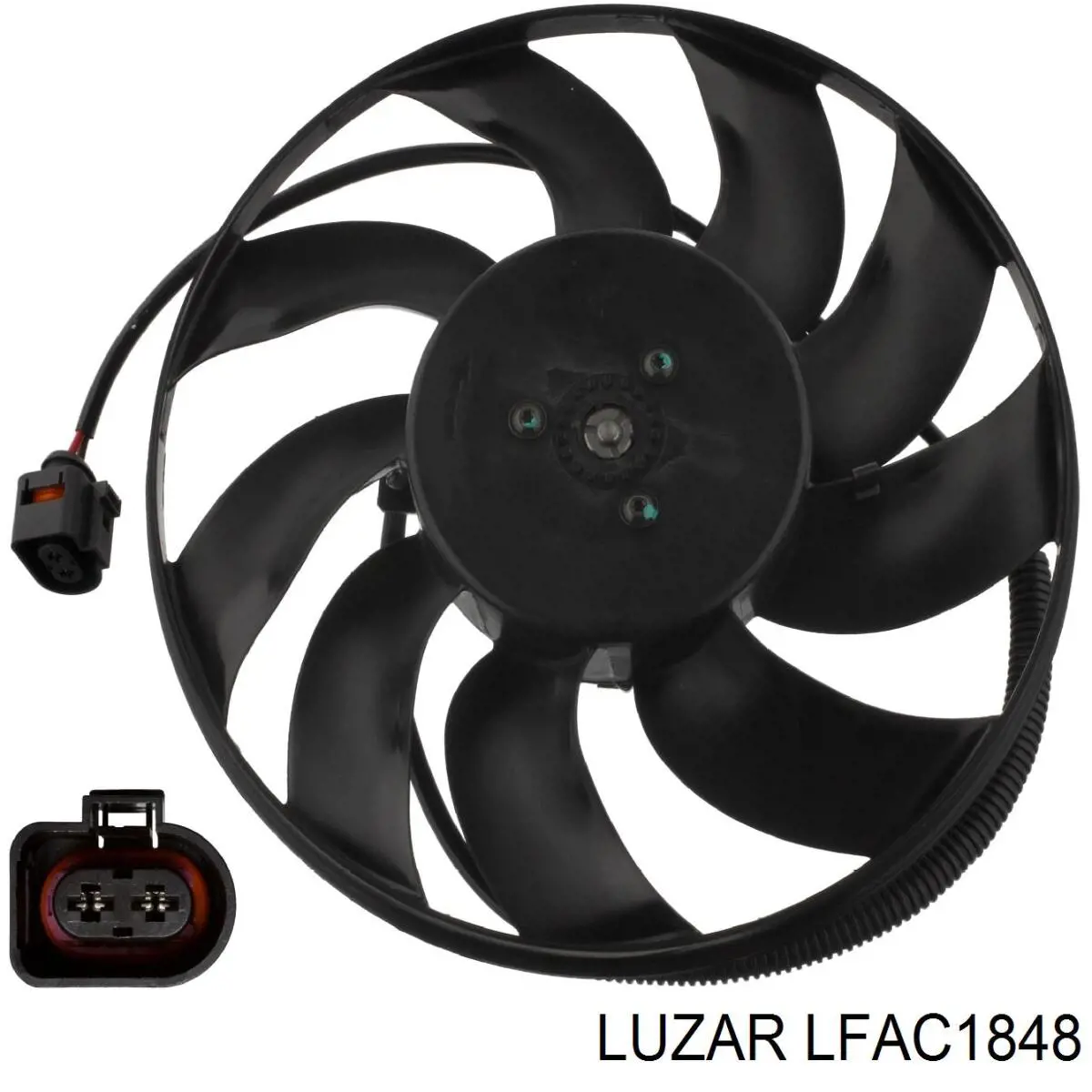 LFAC1848 Luzar електровентилятор охолодження в зборі (двигун + крильчатка)