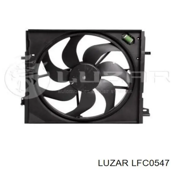LFC0547 Luzar електровентилятор охолодження в зборі (двигун + крильчатка)