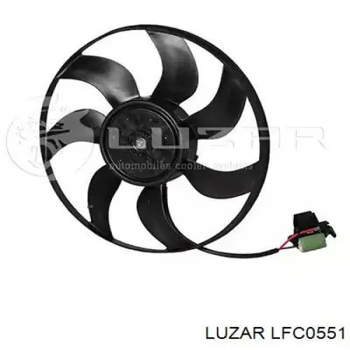 LFC0551 Luzar електровентилятор охолодження в зборі (двигун + крильчатка)