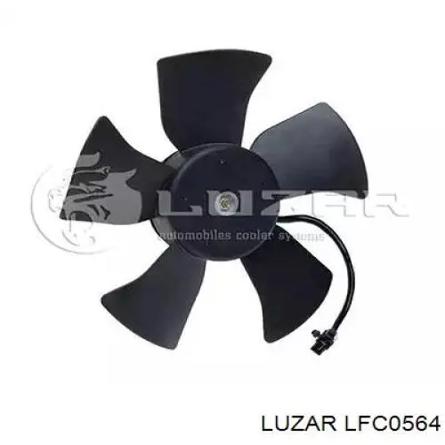 LFC0564 Luzar дифузор радіатора охолодження, в зборі з двигуном і крильчаткою