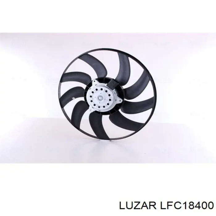 Електровентилятор охолодження в зборі (двигун + крильчатка), лівий LFC18400 LUZAR