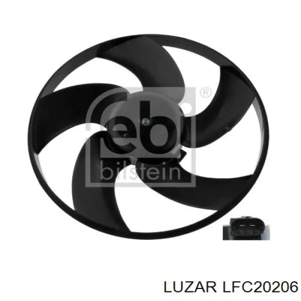 Вентилятор охолодження радіатора LFC20206 Luzar