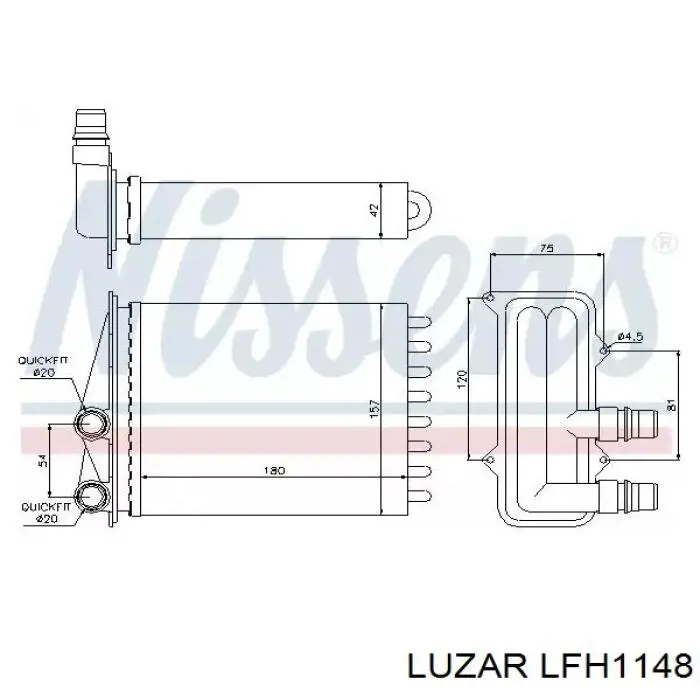 LFH1148 Luzar Електромотор пічки