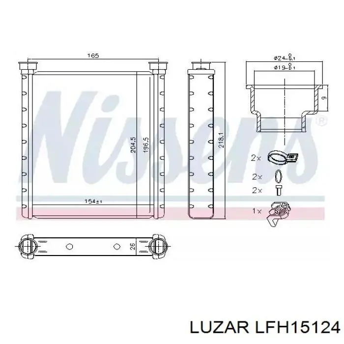 LFH15124 Luzar Електромотор пічки
