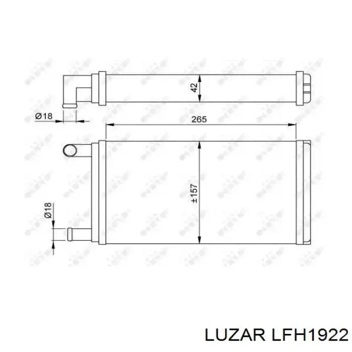 Вентилятора пічки LFH1922 Luzar