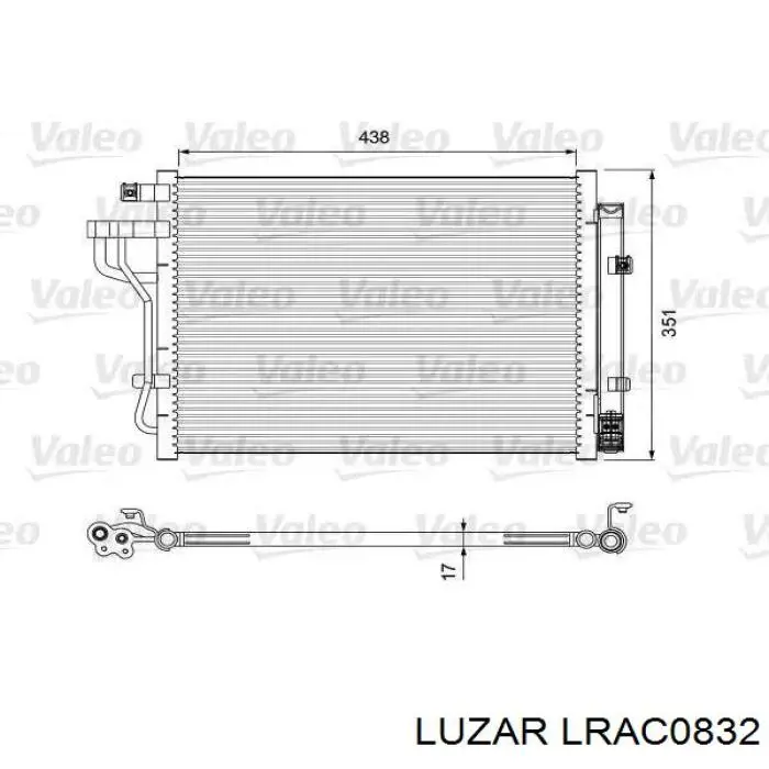 LRAC0832 Luzar радіатор кондиціонера