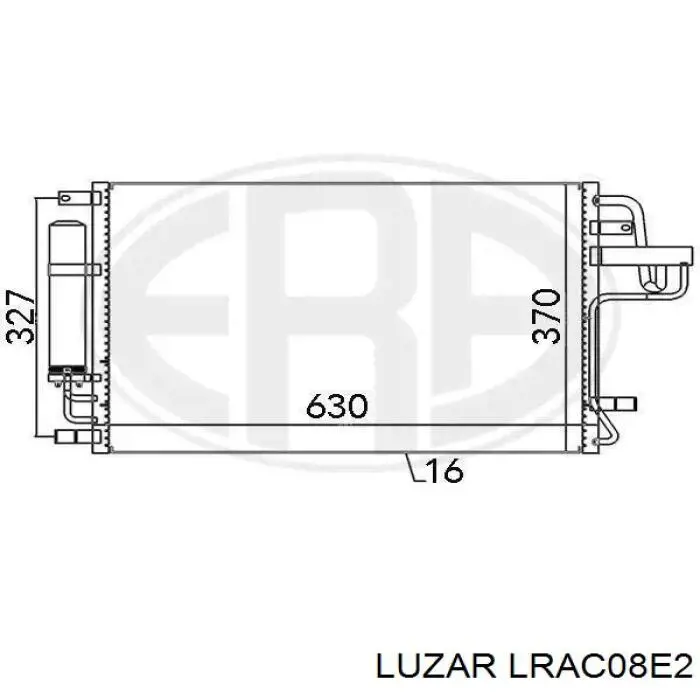Купити LRAC08E2 Luzar Радіатор системи охолодження кондиціонера