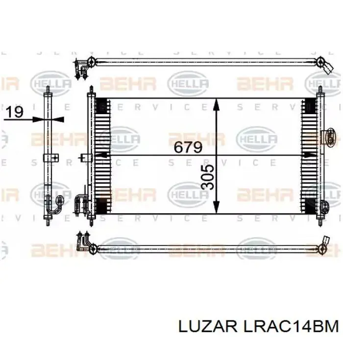 Радіатор кондиціонера AC252000S Mahle Original