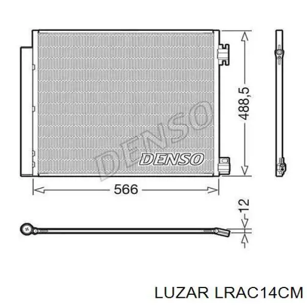 Радіатор кондиціонера LRAC14CM Luzar